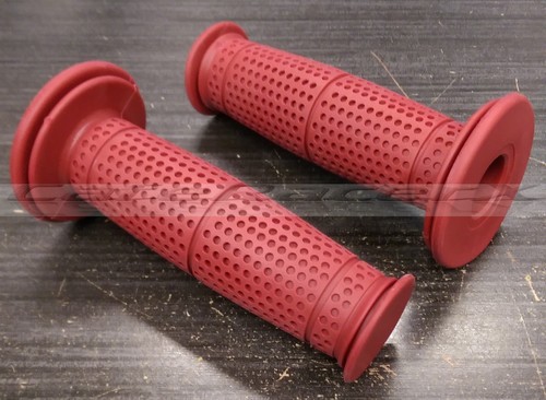 Motorcycle Grips Rally Grips 7/8" Street Cafe Racer Scrambler Enduro - Picture 2 of 3