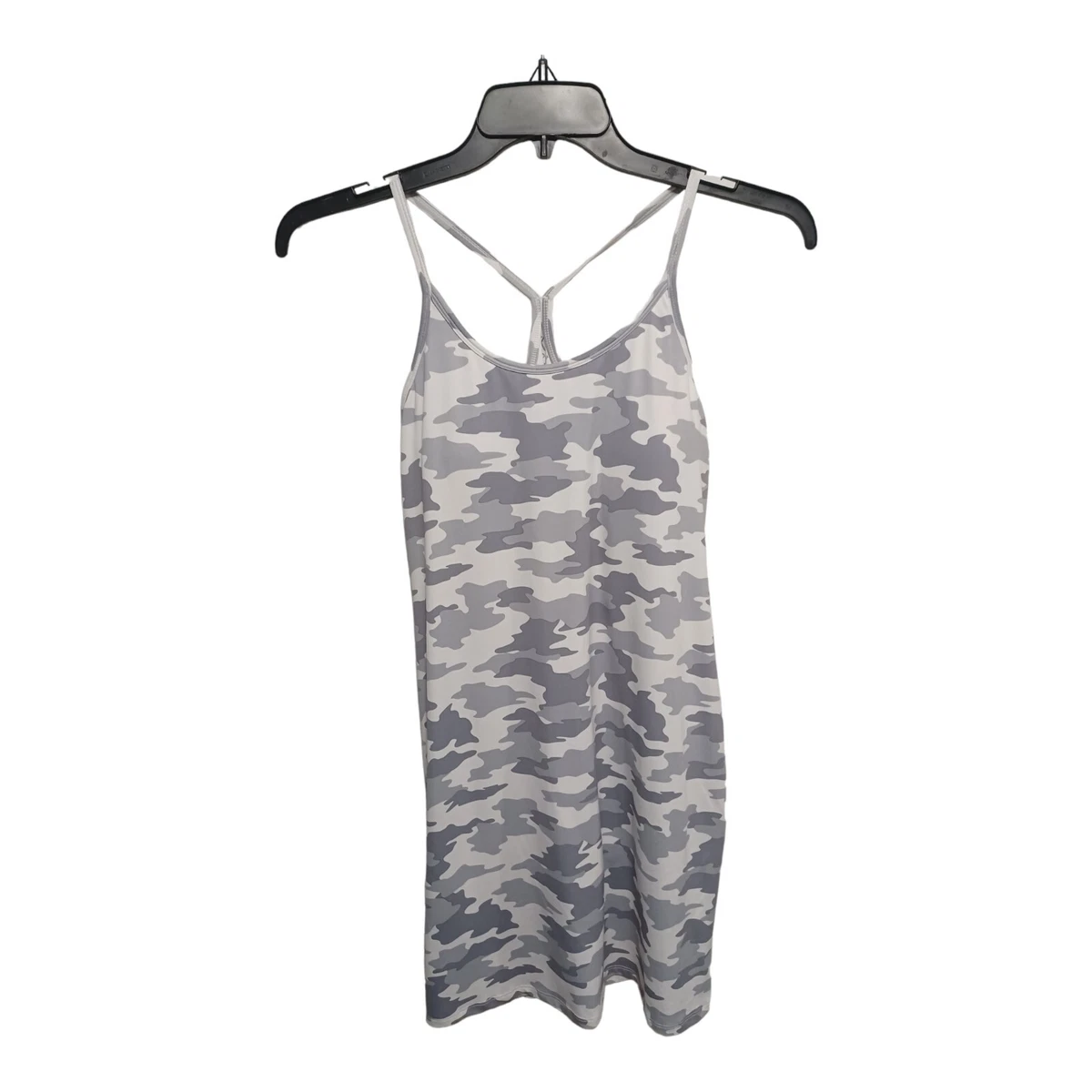 Kyodan Womenu0026#039;s Day to Day Sport Dress Sz M Sleeveless Racerback  Gray/White Camo | eBay
