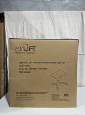 Seville Classics Airlift XL 28” Pneumatic Sit-stand Mobil Desk Cart