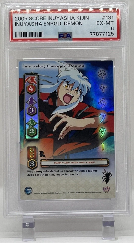 Inuyasha Enraged Demon 2005 Score PSA 6 #131 Kijin Ultra Rare Card TCG - Image 4 of 4