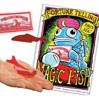 CRAFTY CAPERS Fortune Teller Fish (6 Pack) | Fortune Telling | Cracker Filler | Mini Gift