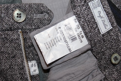 MASON'S Men's Torino Stretch Pants Trousers Piping NWT Size IT 46 US 31"-33" - Picture 7 of 7