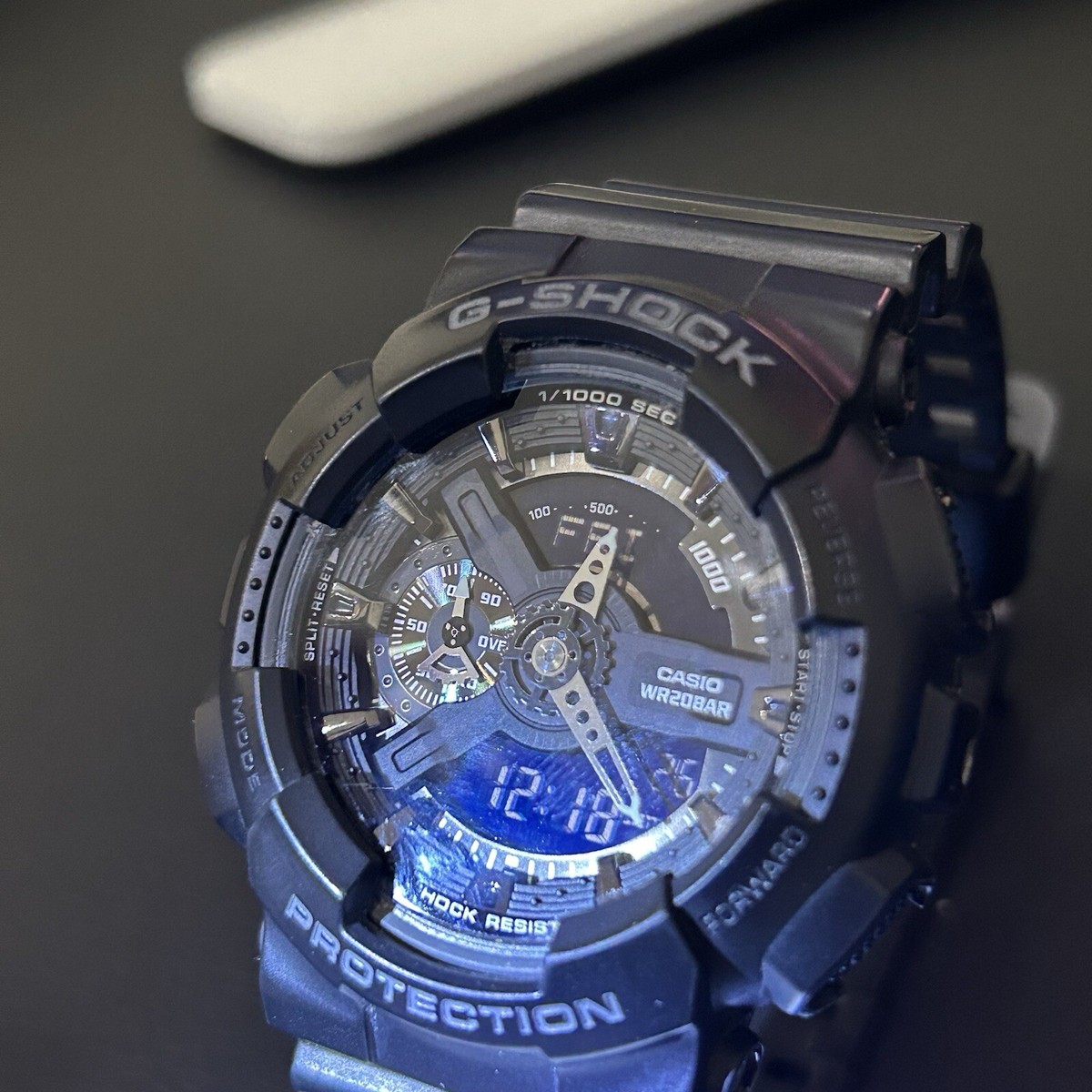 Casio G-Shock WR20BAR Analog Digital Watch GA110 Black New