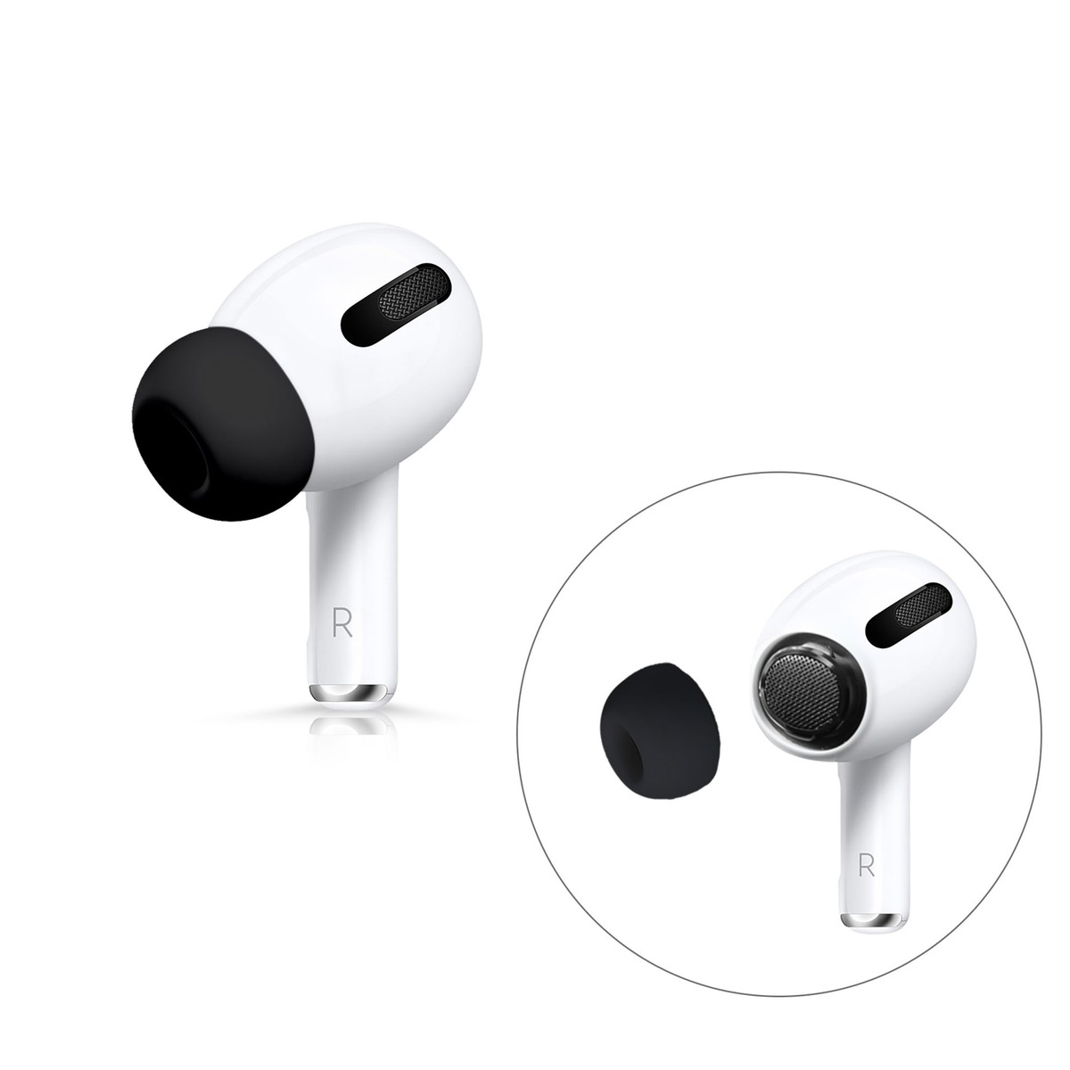 6x Polster für Apple Airpods Pro 2 Pro 1 In-Ear Ohrstöpsel On Over Overear | eBay 6x Polster für Apple Airpods Pro 2 Pro 1 In-Ear Ohrstöpsel On Over Overear | eBay