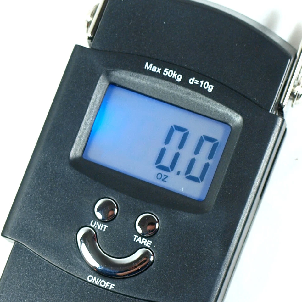 Báscula colgante digital 50 kg 110 lb x 0,02 lb báscula de equipaje de viaje báscula de pesca Foto 2 de 4