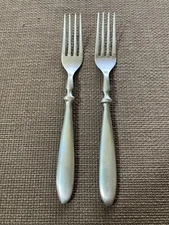 Hampton Silversmiths BISTRO Stainless Flatware--2 Dinner Forks--7 7/8"