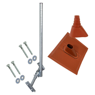 Dachsparrenhalter 120cm voll feuerverzinkt Sparrenhalter SAT Antenne Montage Set