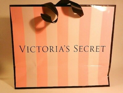 Victorias Secret Striped Medium Size Gift Paper Bags 11