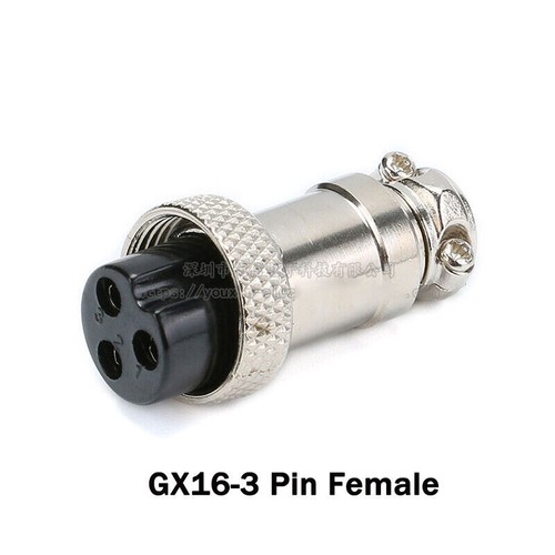 Air Socket With Panel Connector2 3 4 5 6 8 Pins GX16 Male Female Plug Aviation - Picture 24 of 29