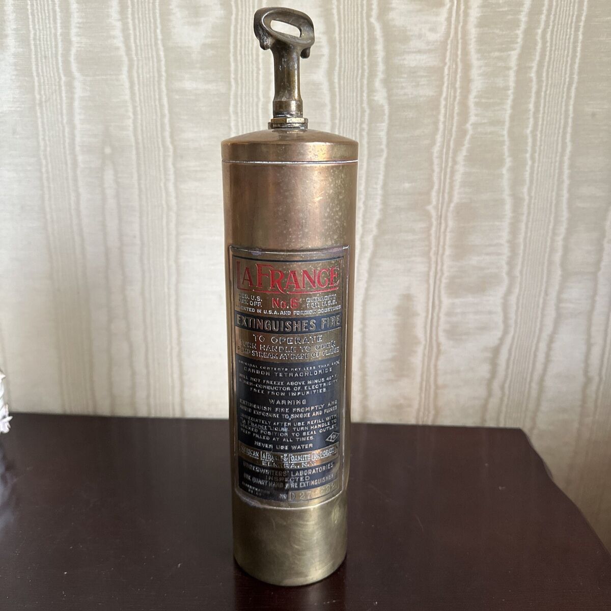 ヴィンテージ真鍮消火器FIREEXTINGUISHER 　アンティーク Vintage Fire Extinguisher Lamp 