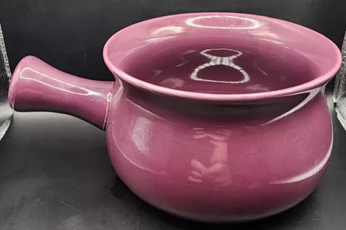 Buchase Purple Stoneware Soup & Chili Bowl With Handle