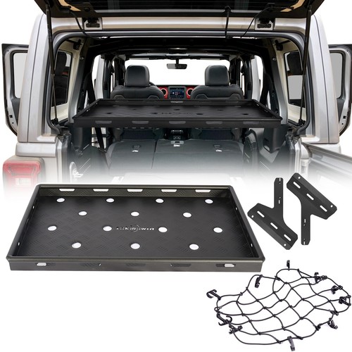 Rear Trunk Cargo Rack Basket Interior Storage Tray for Jeep Wrangler Jl 4D 18-24