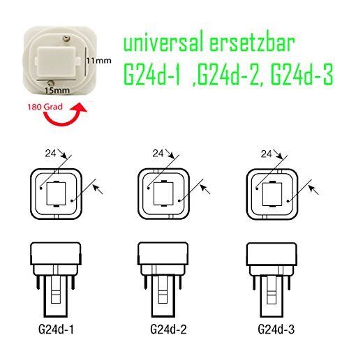 LED g24d 6W/8W/10W Ersatz Osram G24d-2 DULUX Ersatz Philips MASTER PL-C 2Pin - Bild 3 von 7