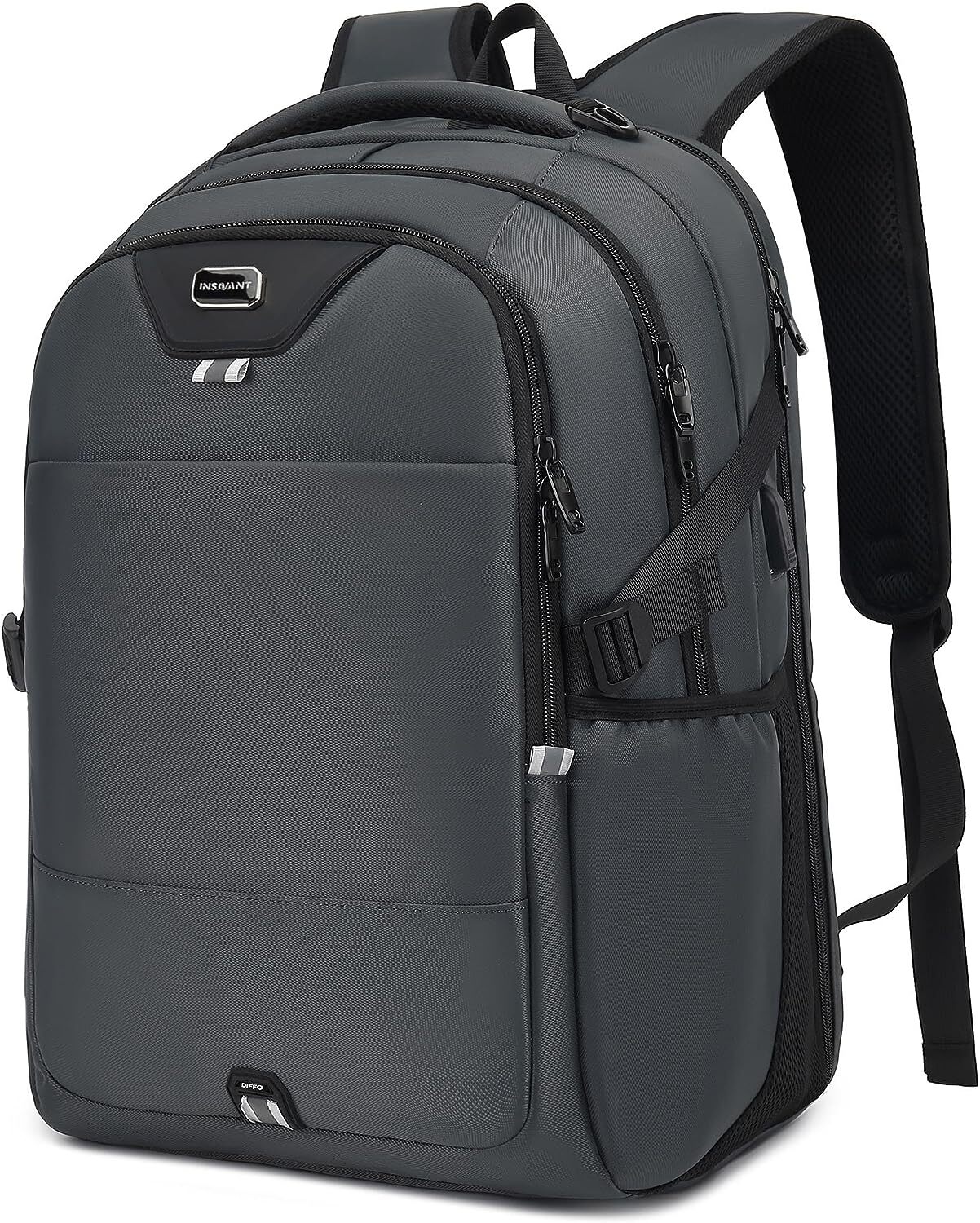 Anti Theft Laptop Backpack with USB Charging Port for Travel Work Men Women-image