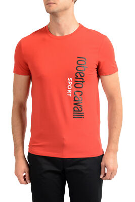 Roberto Cavalli ''SPORT'' Men's Red Stretch T-Shirt Sz S M L XL 2XL
