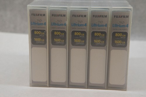 5x FUJI LTO ULTRIUM 4 Data Cartridge Backup DATA TAPE 800GB / 1.6TB SEALED NEW - Afbeelding 3 van 5