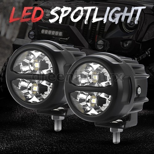 1X 3" 40W LED Work Light Bar Round Spot Flood Combo Pod Driving Fog Offroad ATV - Bild 2 von 9