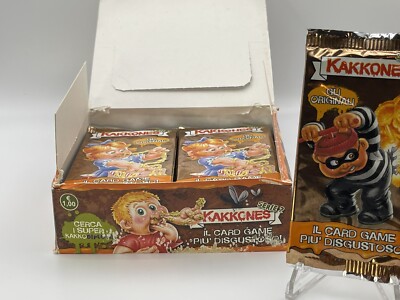 Italy Kakkones Series 2 ONE Sealed Pack -  Foreign Garbage Pail Kids Rare