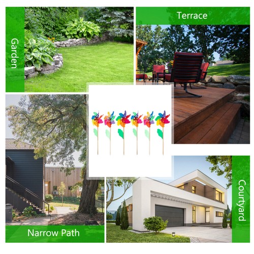 6 Pcs Outdoor Toys DIY Windmill Kids Rotating Colorful Child eBay