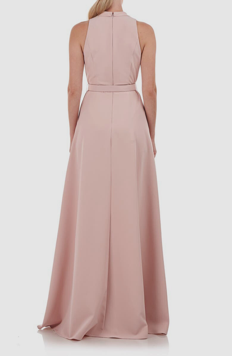 $338 Kay Unger Women's Pink Leighton Walkthrough Maxi Romper