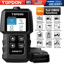 🔥2025 TOPDON AL300 OBD2 Scanner Automotive OBD Code Reader Check Engine Fault
