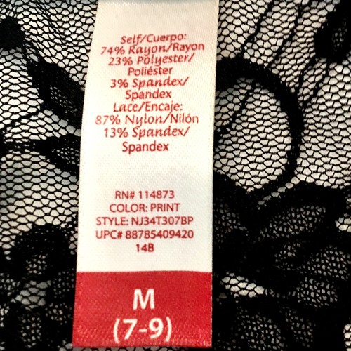 No Boundaries Size M Vest Open Front Cardigan-Style Knit Front Lace Back Stretch - Picture 8 of 10