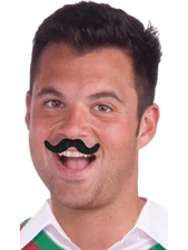 Black Scoundrel Gentlemen Cowboy November Costume Accessory Moustaches