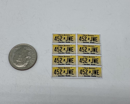 1/18 scale Customized New Jersey license plate decals for your r/c car - Picture 2 of 2