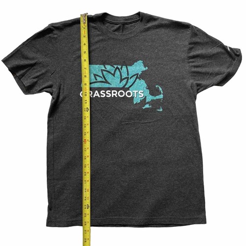 T-Shirt Grassroots Cannabis Apotheke mit Logo schwarz Unisex selten KLEIN/MED - Bild 6 von 12