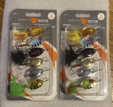 South Bend Spinner Assortment Fishing Lures 6-pk  #SBLSBKIT * 2-pks *12-Spinners