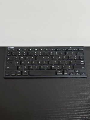 Arteck Black Ultra-Slim Wireless Bluetooth Keyboard for iOS, Windows, Android