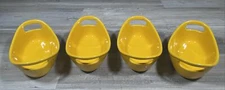 Set Of 4 Rachael Ray Oval Ramekins 12 oz Mustard Yellow Baking Casserole Dishes