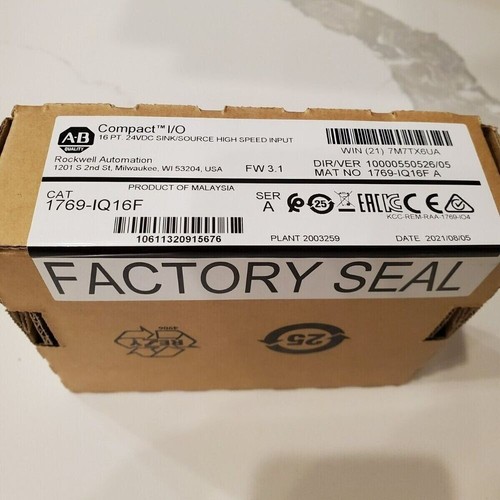 Nuevo módulo de entrada de E/S AB Allen Bradley 1769-IQ16F SERA CompactLogix 16 Pt 24VDC - Imagen 2 de 4