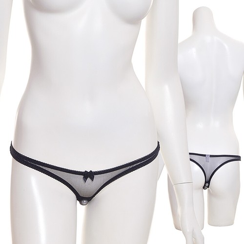 Japanese Chakuero See through Thong Panties 1/2in beads made in Japan L812 - Picture 2 of 26