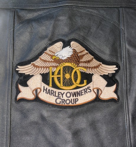 Authentic Harley Davidson HOG (Harley Owners Group) Sz XL Genuine Leather Vest - Picture 18 of 24