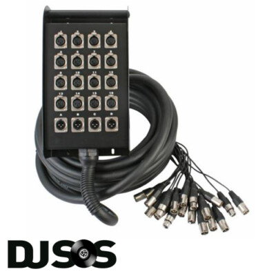 Pulse PLS00326 20-fach XLR Multicore Stagebox 16 sendet 4 Retouren 30m Snake