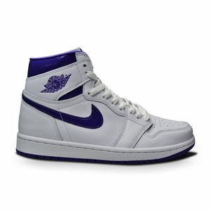 Mujeres Nike Jordan 1 Alto Og-CD0461 151-Blanco Court púrpura | eBay