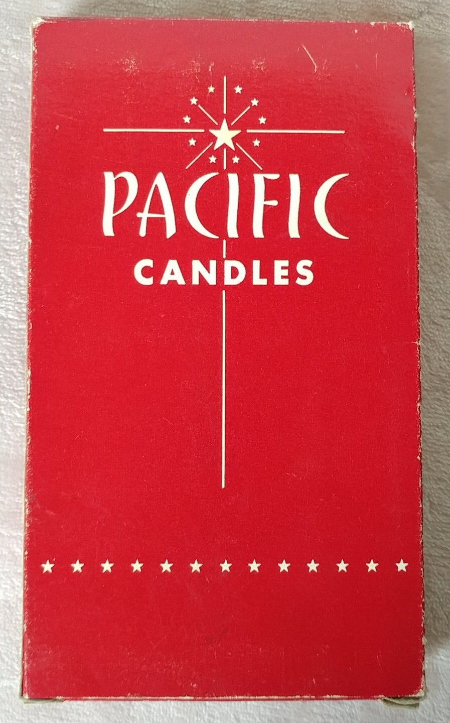 NEW Vintage Pacific Long Burning Candles Emergency Household USA 8" Box of 6 NIB