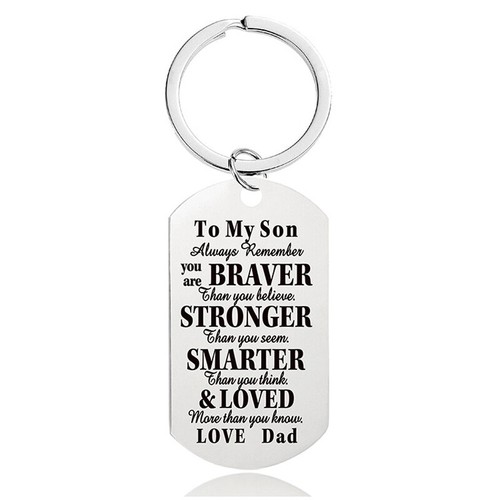 Inspirational Key Chain Ring Gifts Daughter Son Girls Boy Niece Nephew Keychain - Bild 4 von 16
