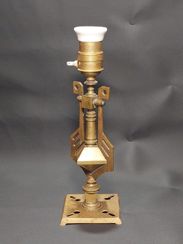 ORIGINAL 1930'S ART DECO Tischlampe Wandlampe Messing Schiffslampe - Bild 4 von 11