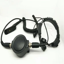 Throat finger air guide telescopic headset for Motorola Radios P8268 P6500
