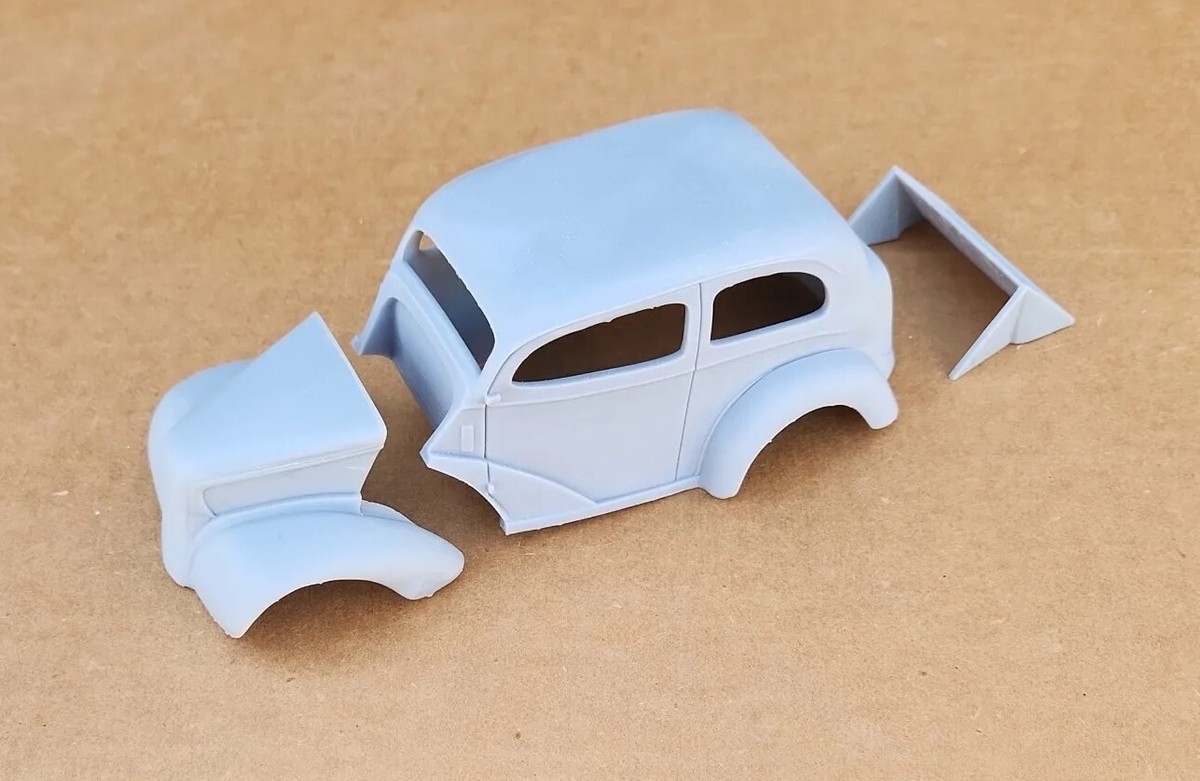 ABS-LIKE 3D RESIN PRINTED 1/18 1948 ANGLIA GASSER DRAG BODY