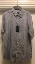 Authentic Gant 01 printed G Seasonal broadcloth fitted button down up shirt XL