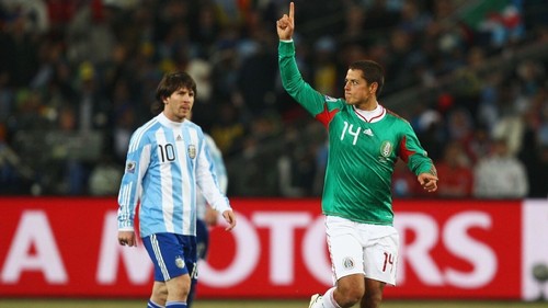 2010 Mexico Home Jersey #14 Chicharito Small World Cup Football Soccer Kit - Picture 23 of 24