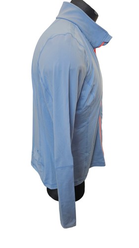 Lands End Womens Blue Pink Full Zip Long Sleeve Activewear Jacket Size XL - Picture 5 of 8