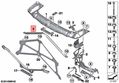 Genuine BMW V-Strut Front Panel Hybrid F20 F21 F22 F23 F30 F31 