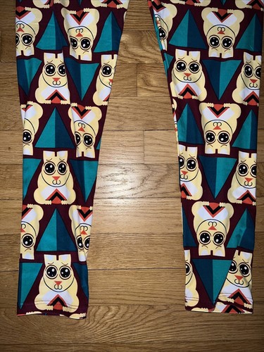 LuLaRoe Tall & Curvy TC Leggings Rare HTF Earless Bunny Rabbits Trees GUC - 第 7/8 張圖片
