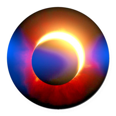 New Jewelry ECLIPSE SUN MOON Pendant WITH 925 Sterling Silver 22'' Necklace
