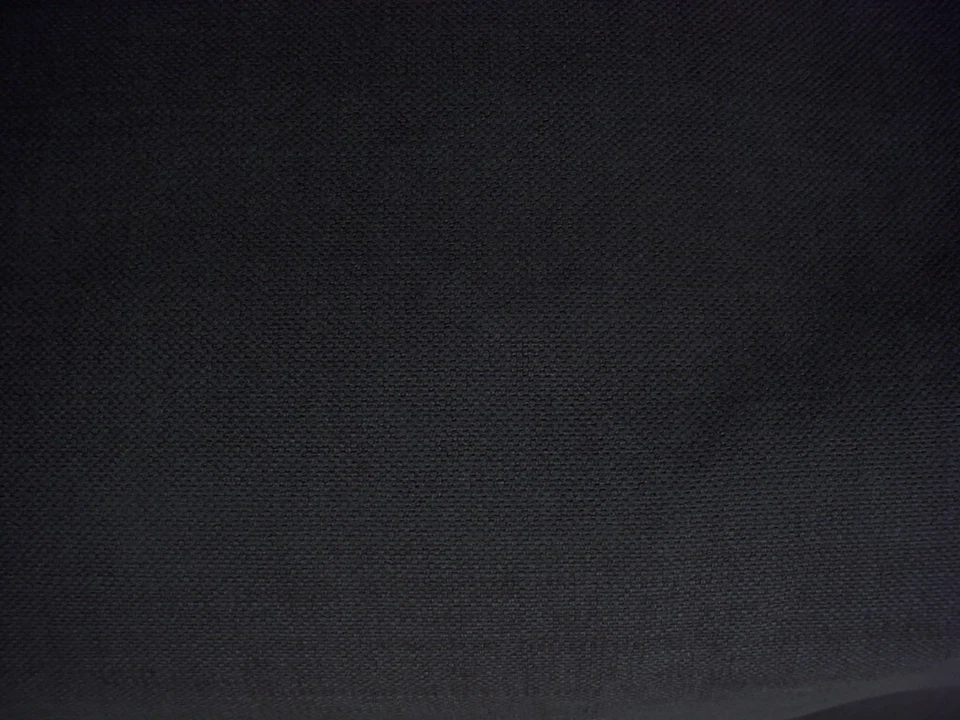 Tecido de estofamento 7Y Romo 2484 Linara ébano preto algodão escovado linho cortina - Imagem 3 de 4