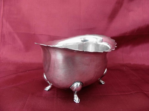ANTIQUE ART NOUVEAU EPNS SILVER PLATED 3 PIECE SUGAR & CREAM SET - Picture 10 of 11